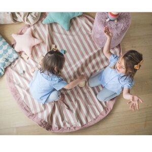 Stripes Pink Play & Go Toy Storage Bag
